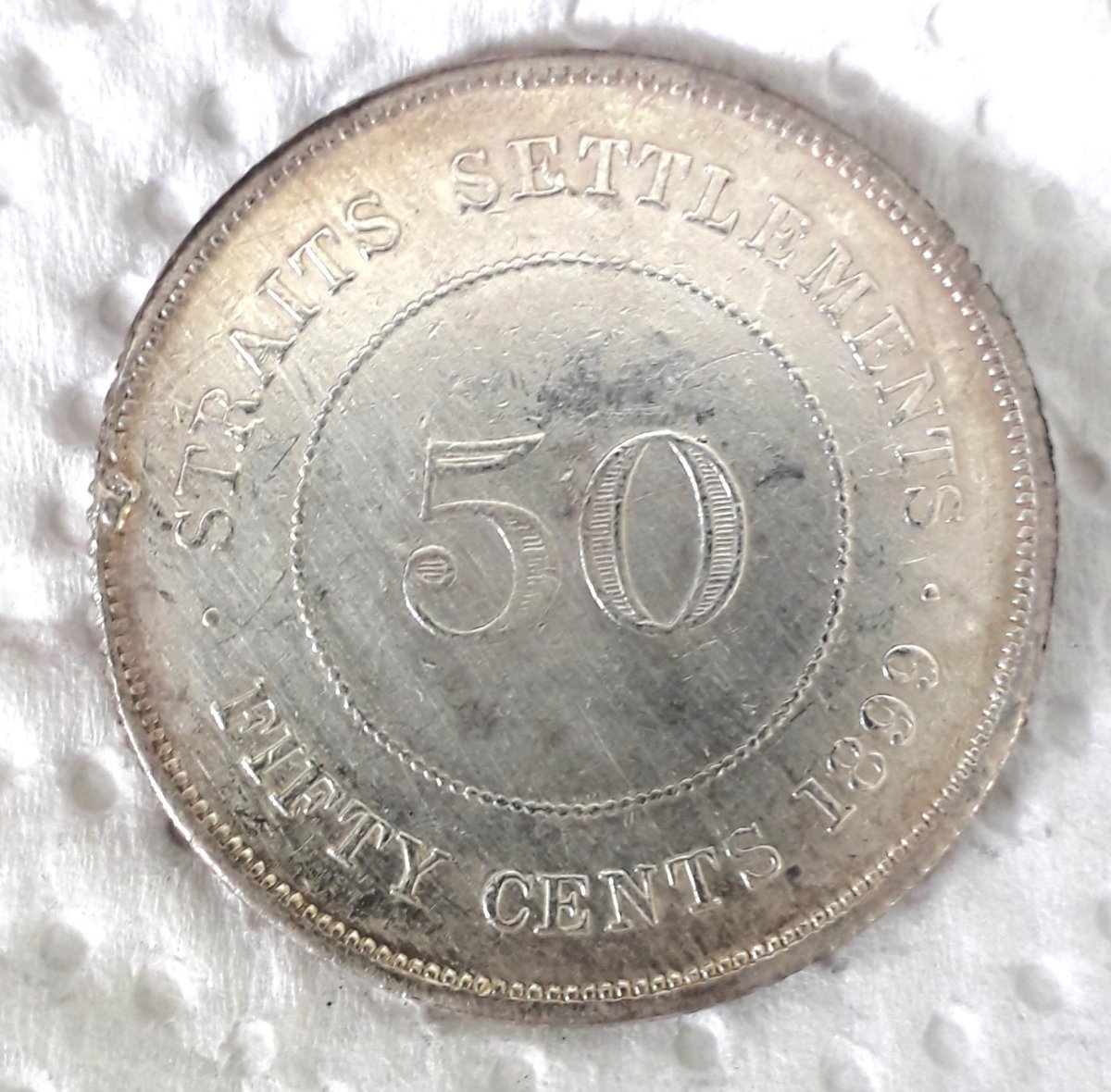 1899-Straits-Settlements-50�-Error-Or-Bloch-Repaired-Job?